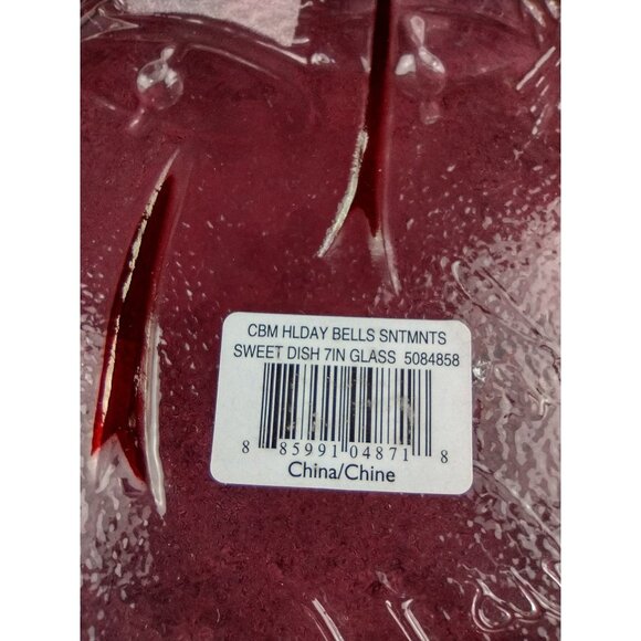 Mikasa Celebrations Crystal Glass Candy Dish Bless This Home 7 Inch Christmas - Picture 3 of 12